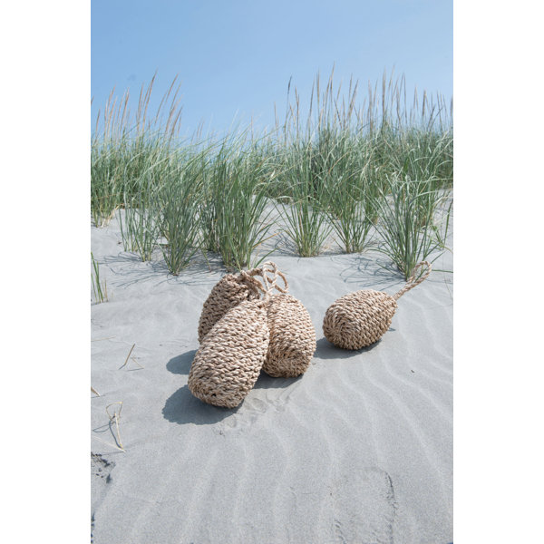 kennett woven abaca rope buoy with handle sculpture joss